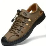 Brown Casual Open-Toe Sandals for Men
