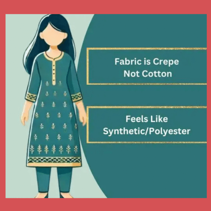 Polyster Crepe Kurta